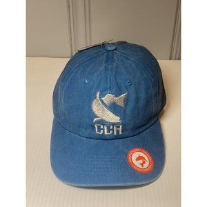 Nwt mens CCA Coastal Conservation Association Fish adjustable Cap. Teal